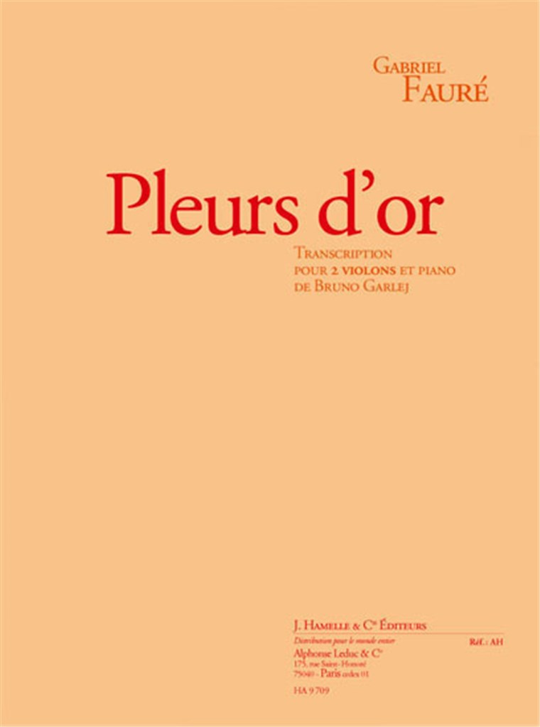 Pleurs D'Or Op72